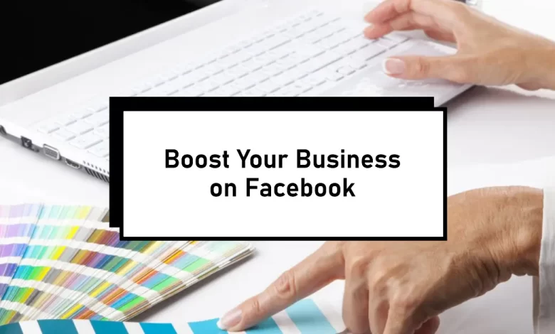 symbolizing the use of Facebook Business page for online marketing efforts