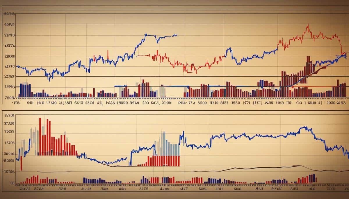 Image of consumer discretionary stocks with various charts and graphs representing financial performance.